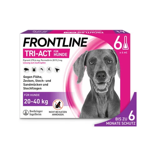 Frontline Tri-Act Gegen Zecken, Flöhe Und Fliegende Insekten Für Hunde – Bild 9