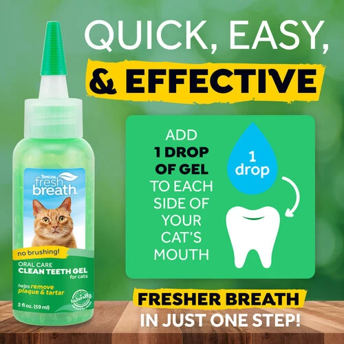 TropiClean - Fresh Breath Clean Teeth Oral Care Gel - Cat – Bild 2
